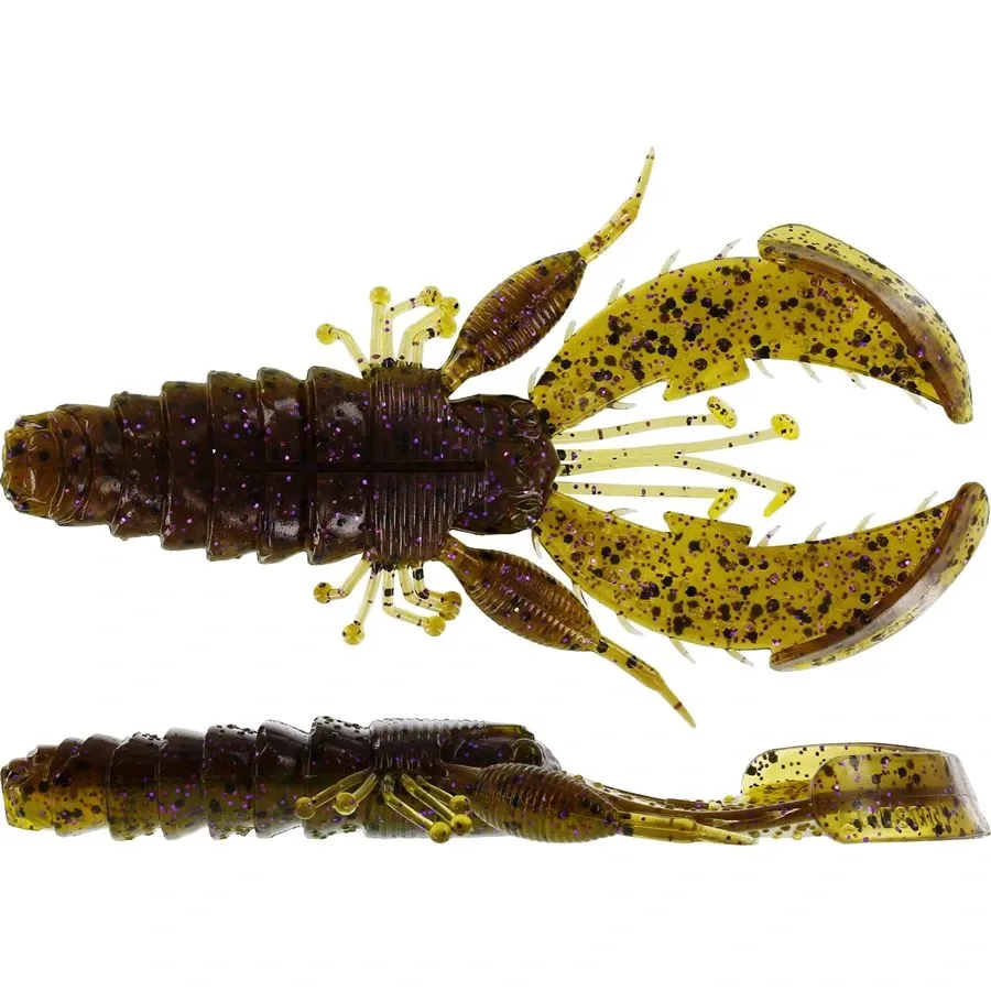 Westin Gumová Nástraha CreCraw Creaturebait Green Pumpkin Purple Délka: 8,5cm, Hmotnost: 7g, Počet kusů: 5ks