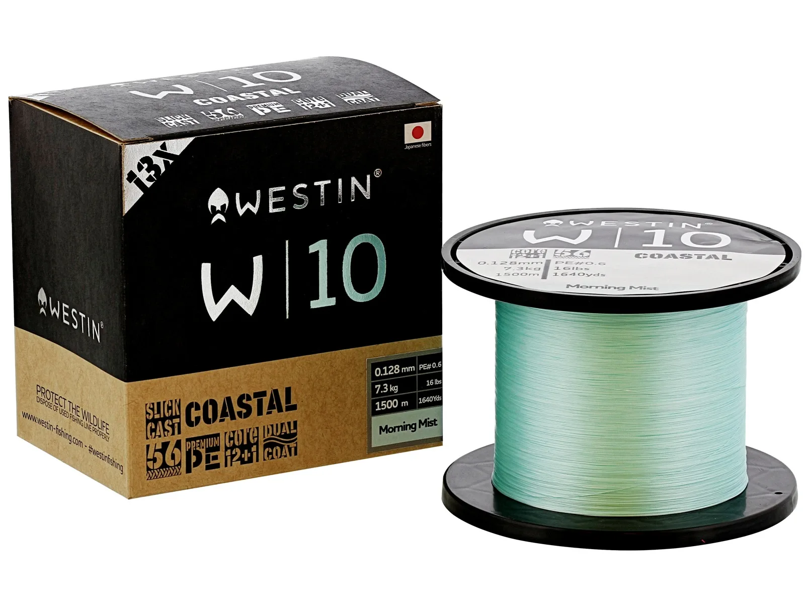Westin Pletená Šňůra W10 13 Braid Coastal Morning Mist 1m Nosnost: 6,0kg, Průměr: 0,10mm