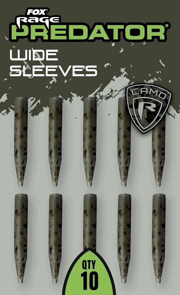 Fox rage predator převleky camo wide sleeves 10 ks