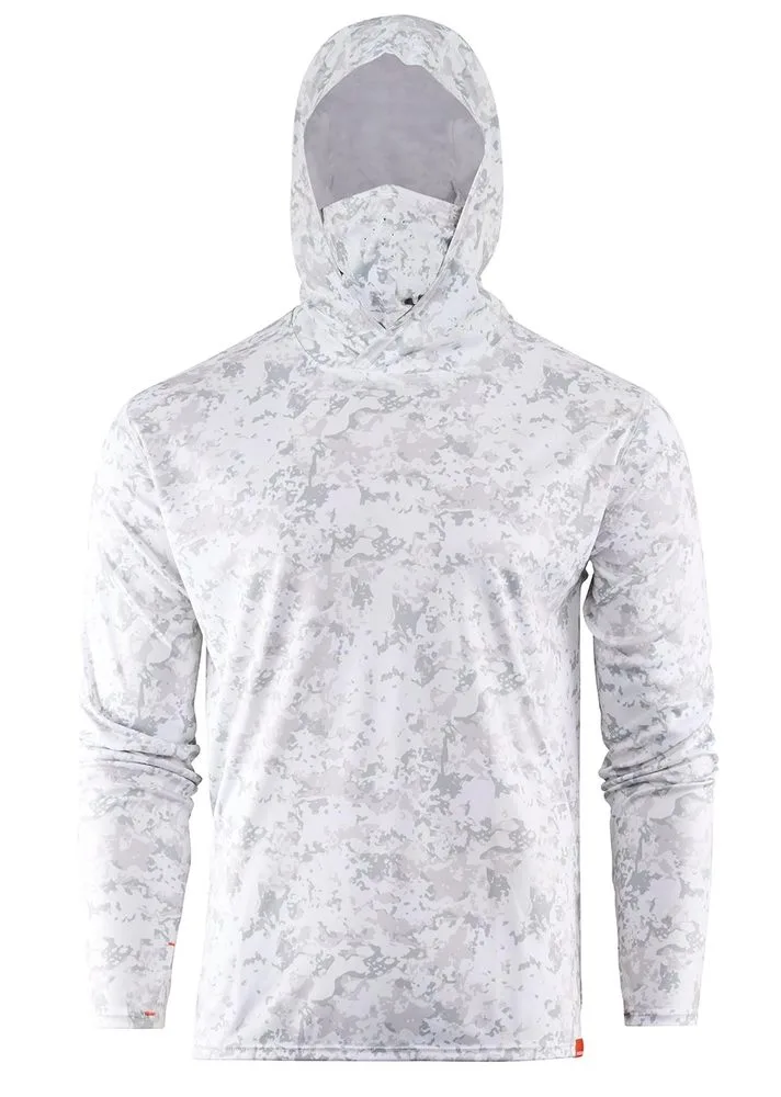 Grundéns UV Tričko Tough Sun Masked Hoodie Squall Camo - S