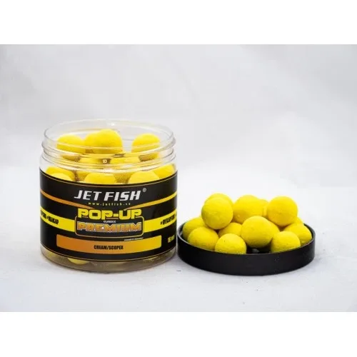Jet Fish Plovoucí Boilies Premium Classic Pop Up Cream Scopex Hmotnost: 60g, Průměr: 16mm