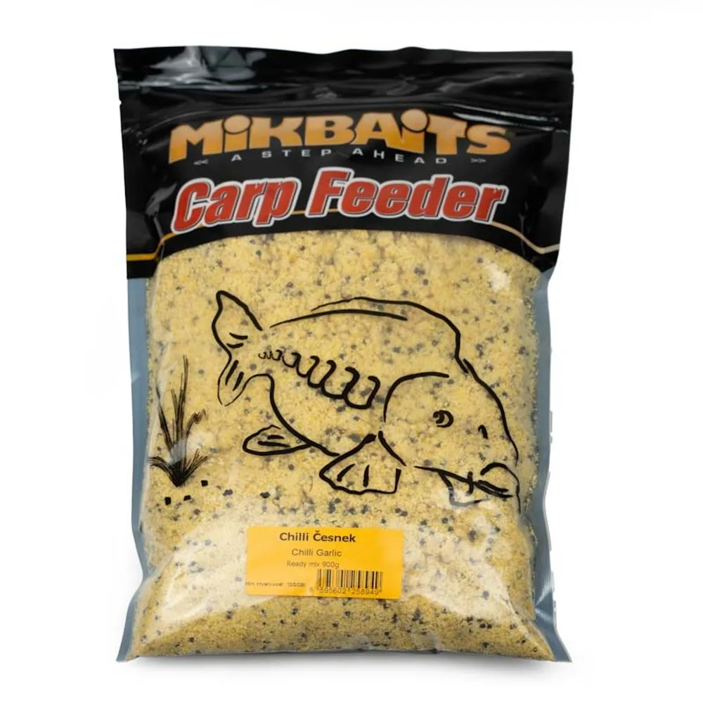 Mikbaits Vlhčený Ready mix 900g - Chilli Česnek