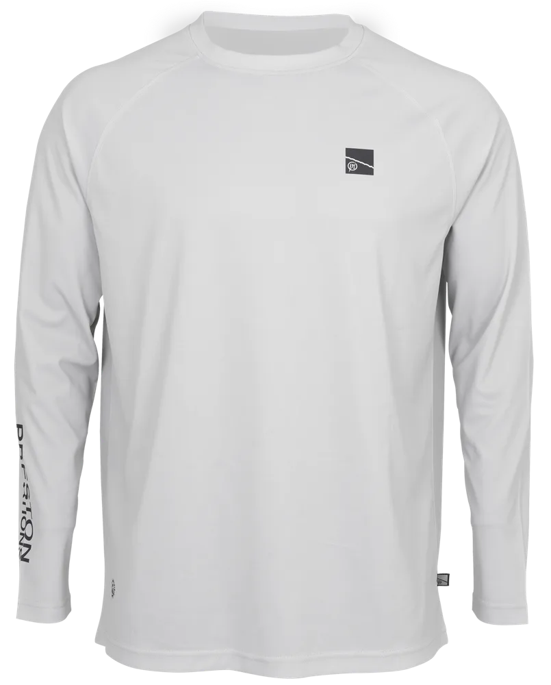 Preston innovations triko grey performance sun shirt upf-40 - m