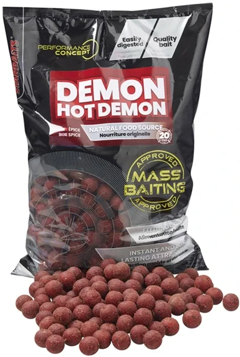 Starbaits Boilies Mass Baiting Hot Demon 3kg Hmotnost: 3kg, Průměr: 14mm