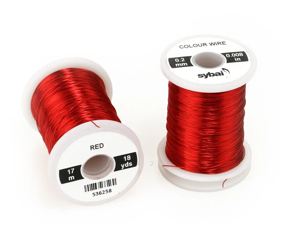 Sybai Drátek Colour Wire Red Průměr: 0,2mm