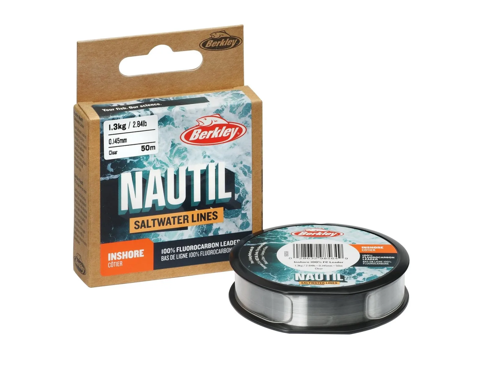 Berkley Fluorocarbon Nautil FCLeader Clear 50m Nosnost: 5,3kg, Průměr: 0,28mm