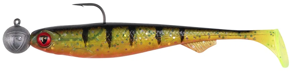 Fox rage gumová nástraha loaded slick shad uv perch - 11 cm 10 g