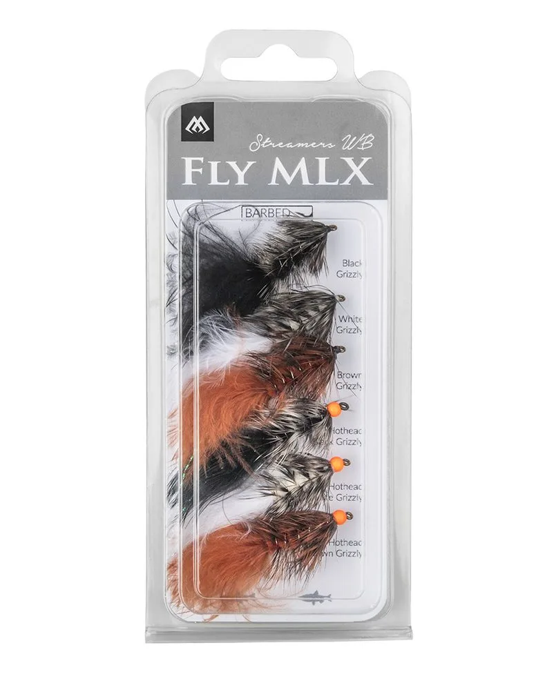 MIkado Sada umělých mušek Streamers Woolly Bugger Barbed 6ks