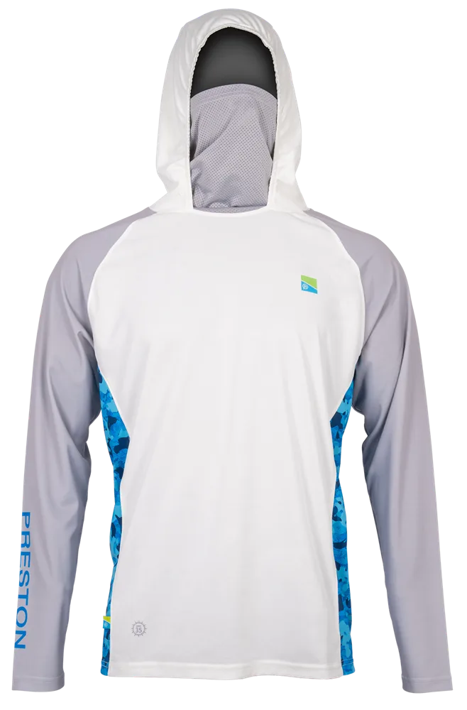Preston innovations tričko performance hooded sun shirt upf-40 - l