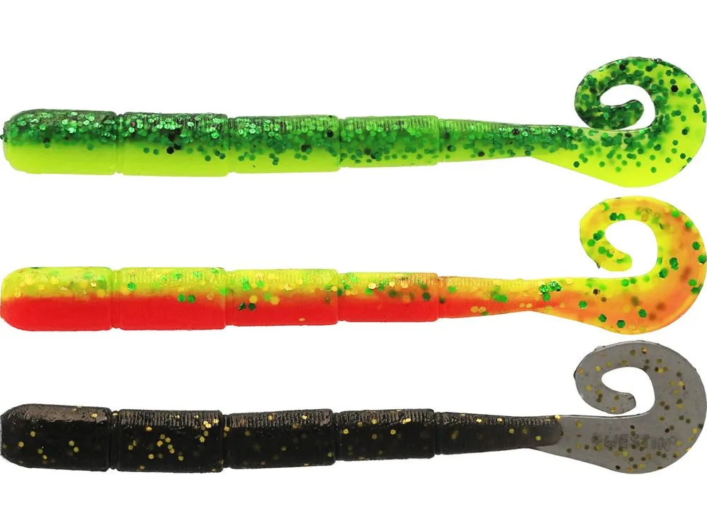 Westin Umělá Nástraha Ned Worm Curltail Dark Water Mix 23 - 5cm 0,5g 6ks