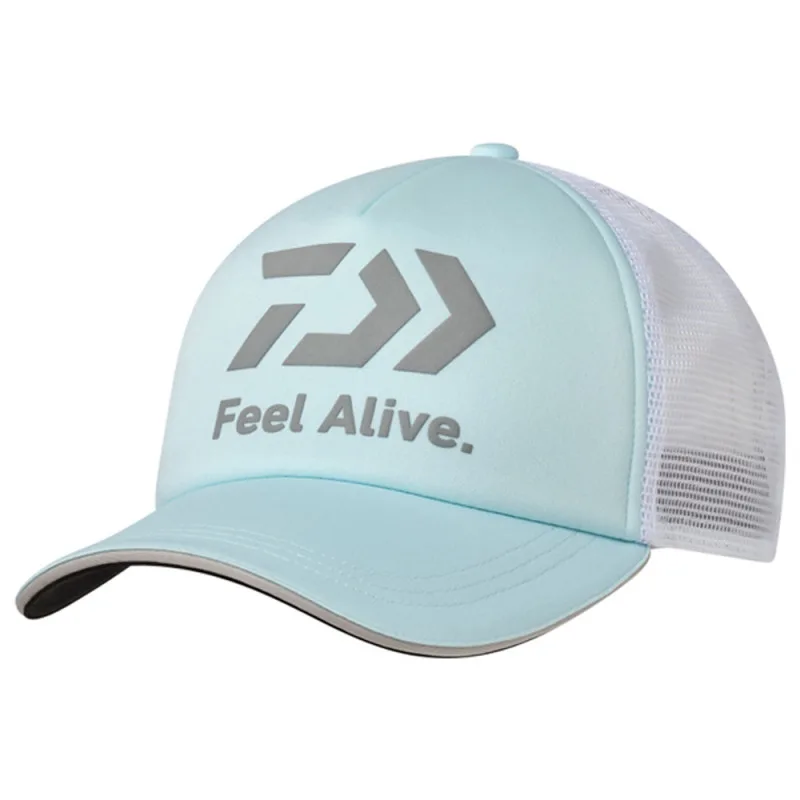 Daiwa kšiltovka feel alive soft half mesh cap ice blue