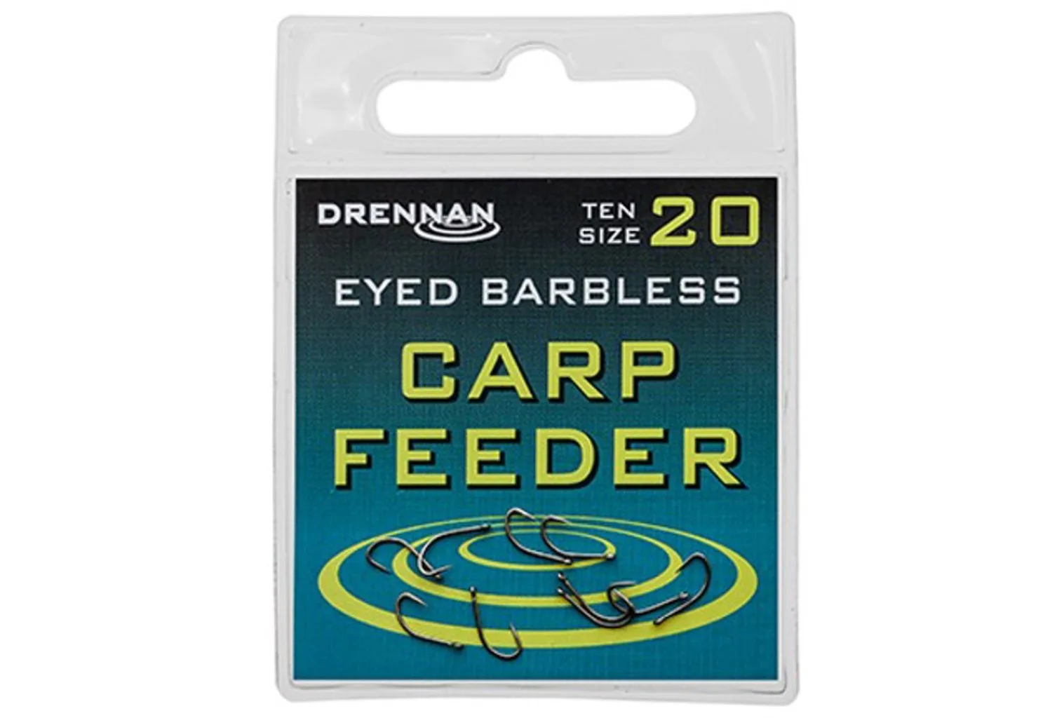 Drennan háčky bez protihrotu Eyed Carp Feeder Barbless vel. 8