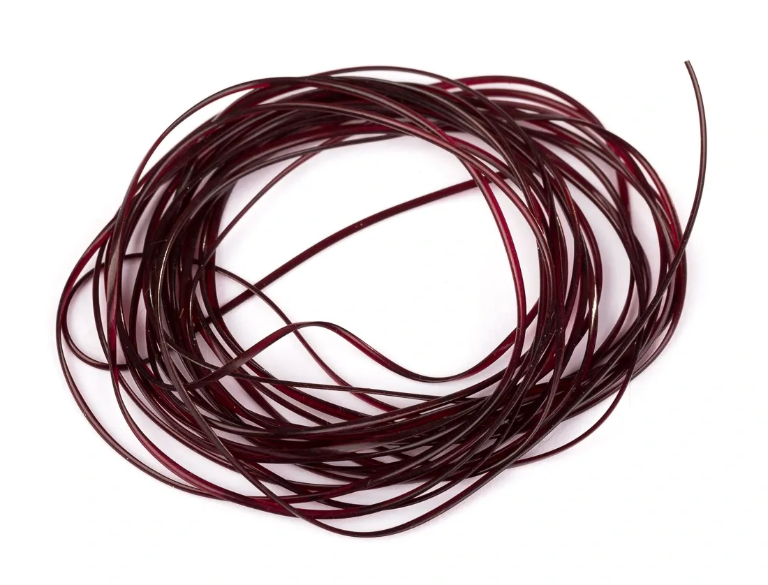 Hends Body Glass Half Round 1,2 mm Claret