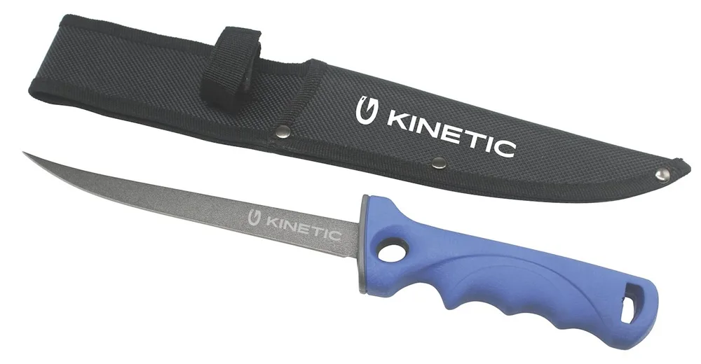 Kinetic nůž fillet knife sort grip