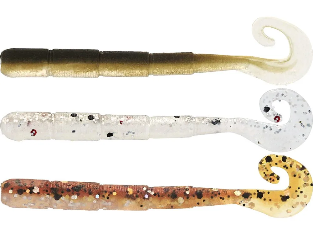Westin Umělá Nástraha Ned Worm Curltail Clear Water Mix 23 - 5cm 0,5g 6ks