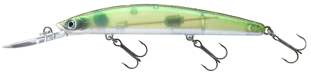Daiwa wobler tournament double clutch green flash ghost - 9,5 cm 8,8 g