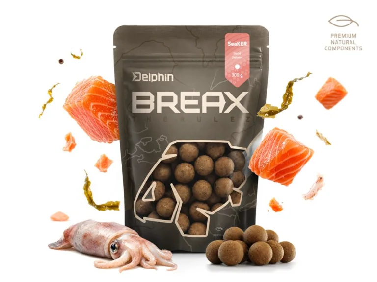 Delphin Boilies BreaX / SeaKER 300g - Oliheň-Losos/24mm/300g