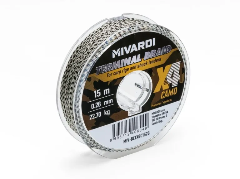 Mivardi Šňůra Terminal X4 braid camo 15m - 0,10mm