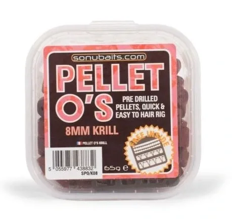 Sonubaits Pelety Pellet O's Krill Hmotnost: 65g, Průměr: 8mm