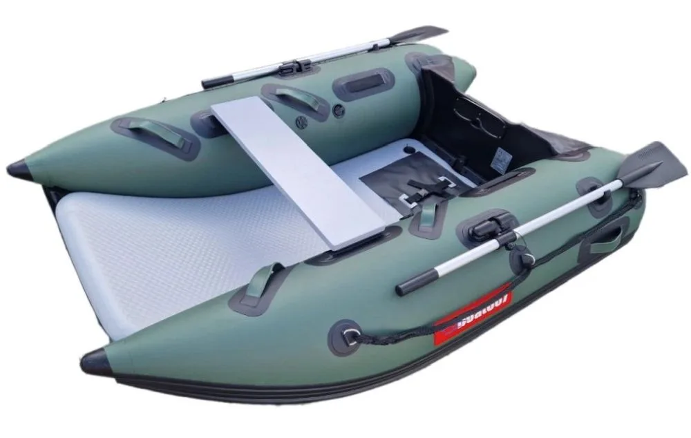 Boat007 nafukovací člun katamarán zelený 240 cm
