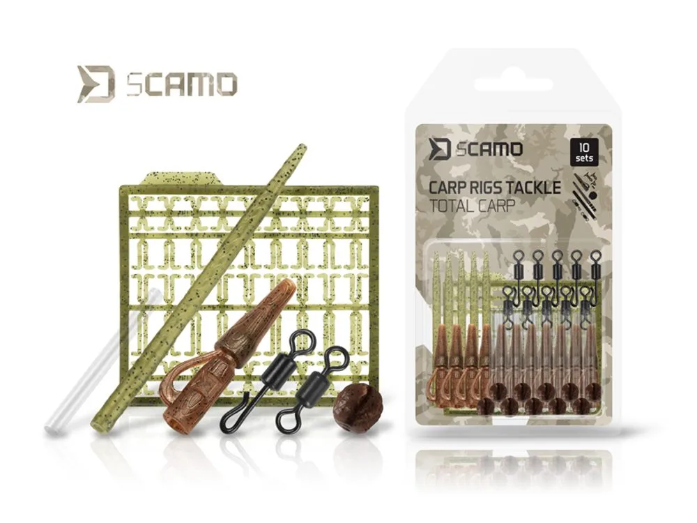 Delphin Set kaprařských montáží sCAMO Total CARP 10 setů