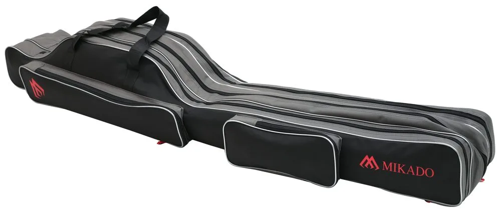 Mikado Obal na pruty tříkomorový černý - 140cm