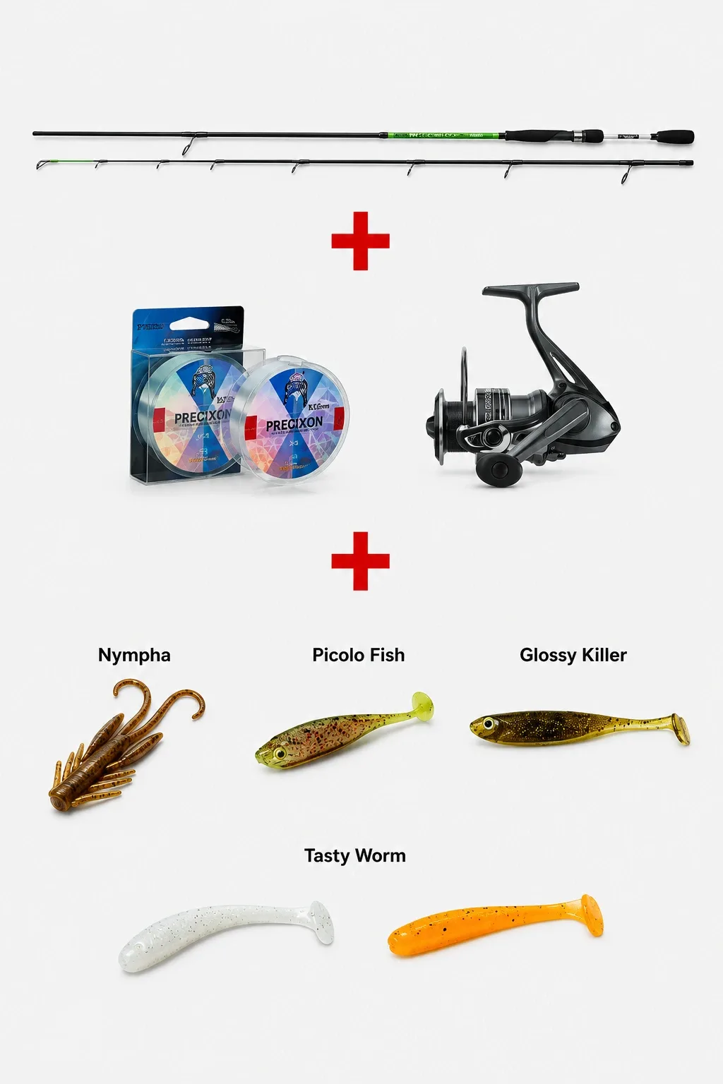Mistrall Prut Lamberta Micro Jig 1,98m 0,5-6g 2-díl + Naviják Kudos + Vlasec + Nástrahy