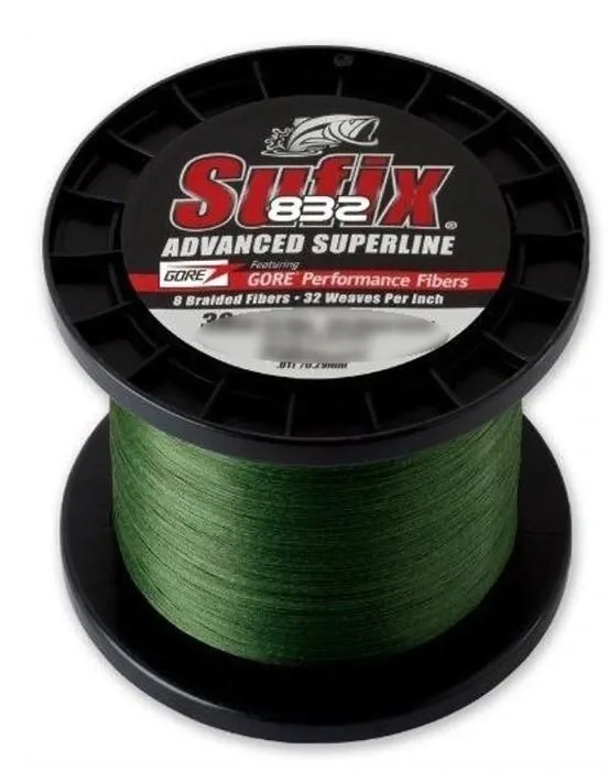 Sufix Šňůra 832 Braid Tmavě Zelená 1m Nosnost: 13,5kg, Průměr: 0,20mm