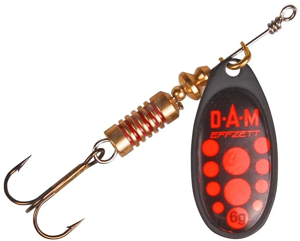 Dam Třpytka Effzett Standard Spinner Black Red Hmotnost: 12g, Velikost: #5
