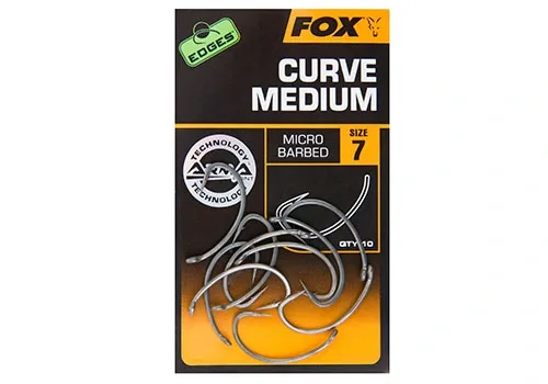Fox Háčky EDGES Curve Shank Medium 10ks Velikost háčku: #4