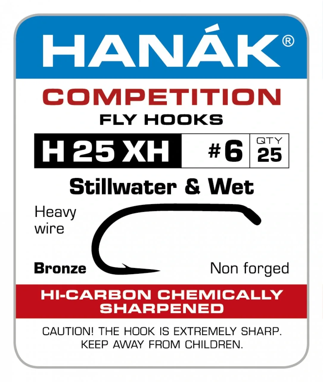 Hanák Competition Hanák Háčky H 25 XH Velikost háčku: #16