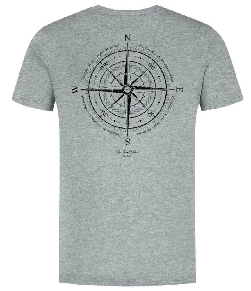 Korda Tričko Compass Heather Grey - 4XL