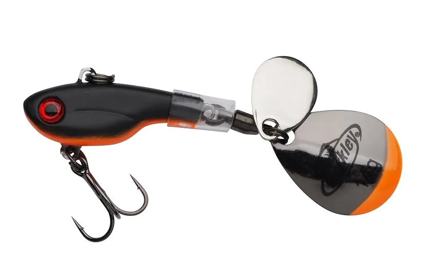 Berkley nástraha pulse spintail sinking black orange - 7 cm 14 g