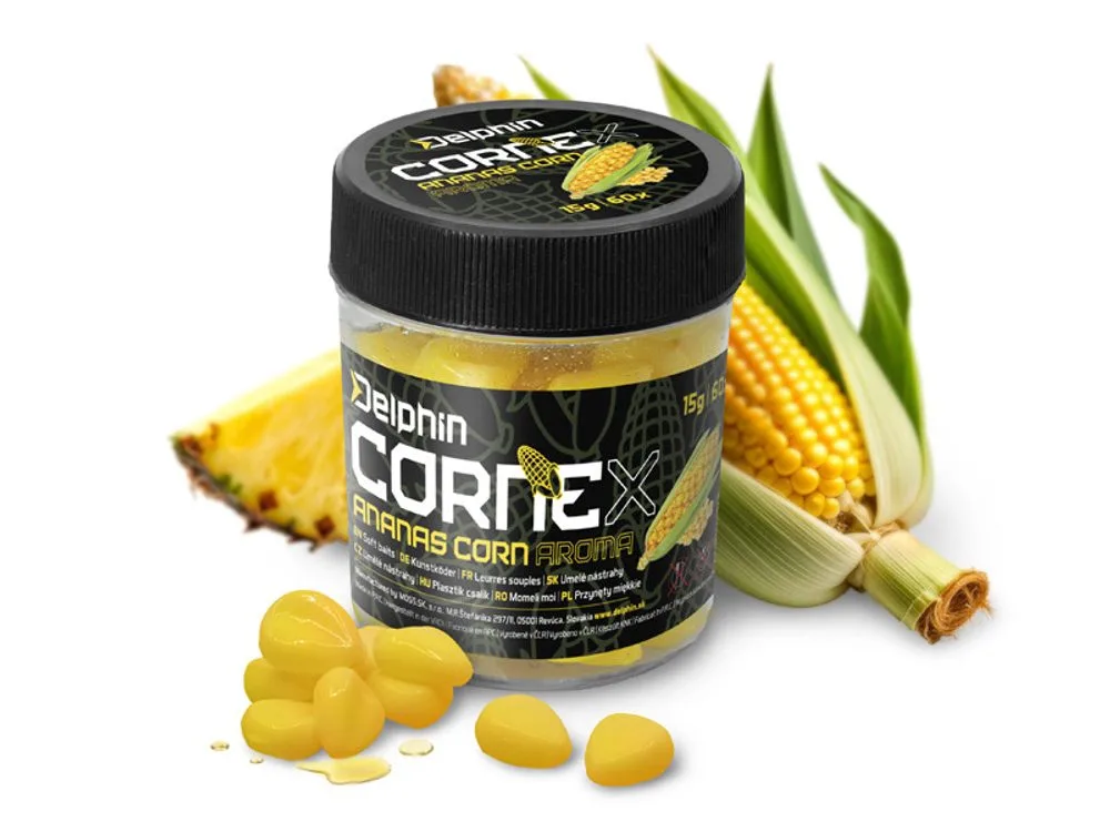 Delphin Umělá nástraha CorneX Pop Up 60ks - Kukuřice - Ananas