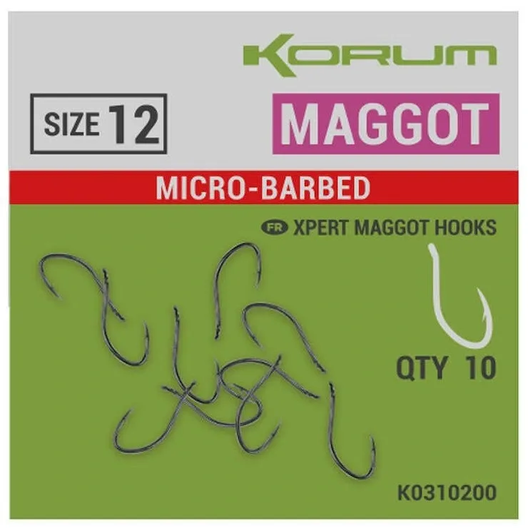 Korum Háčky Xpert Maggot Barbed 10ks Velikost háčku: #16
