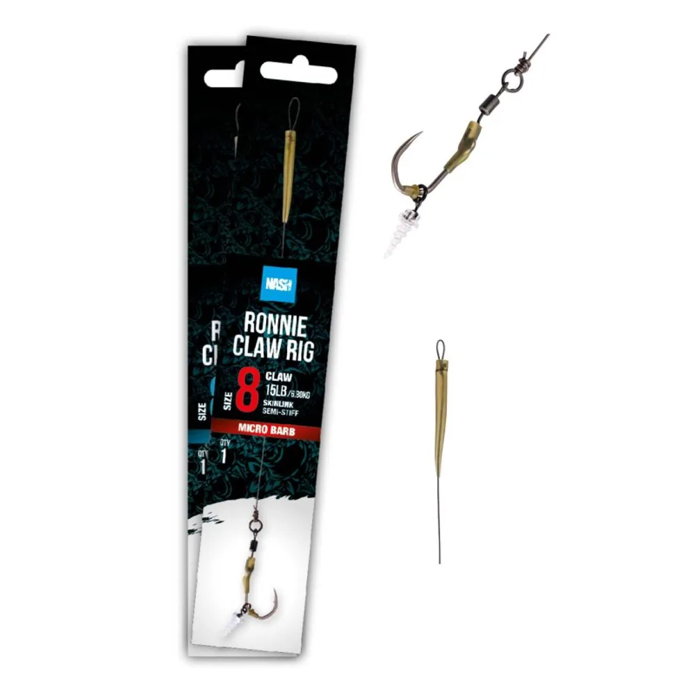 Nash Návazec Ronnie Claw Rig - vel.8 Bez protihrotu