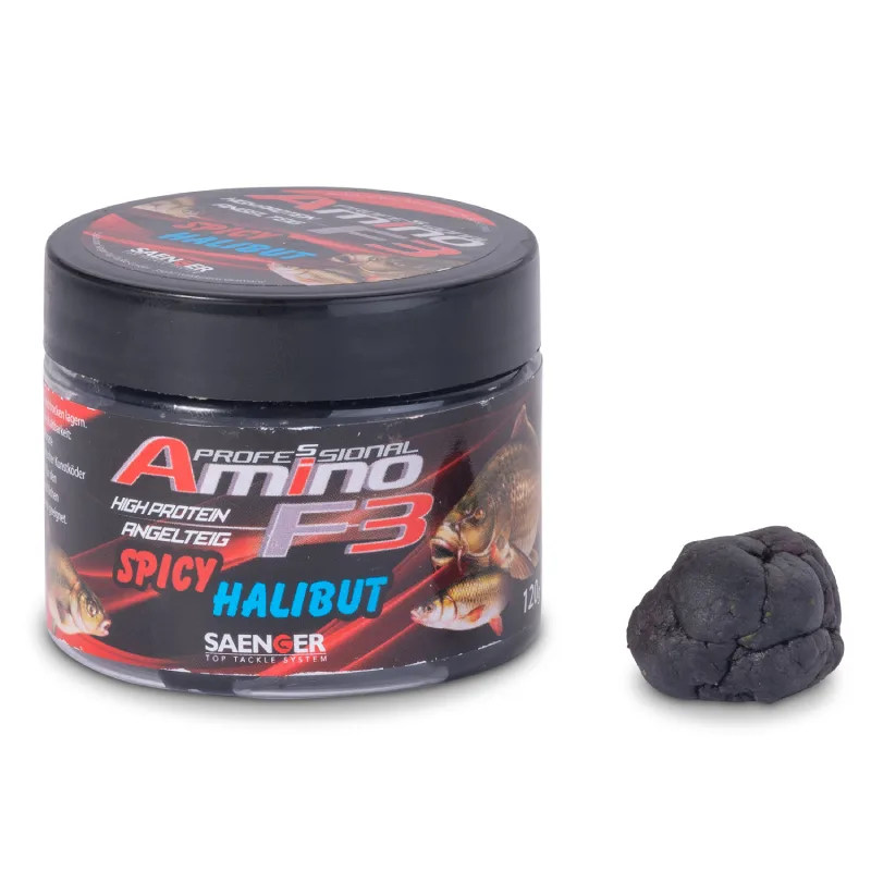 Saenger rybářské těsto amino f-3 120 g - halibut chilli