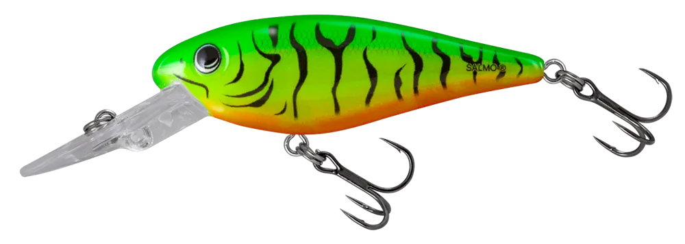 Salmo wobler rattlin executors sdr clear green tiger - 7 cm 8 g