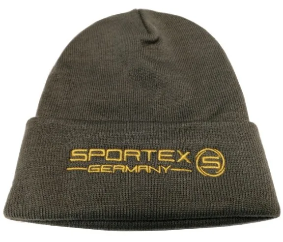 Sportex zimní čepice s logem zelená