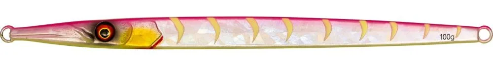 Westin pilker flashin garfish pink glow ribs - 18 cm 100 g