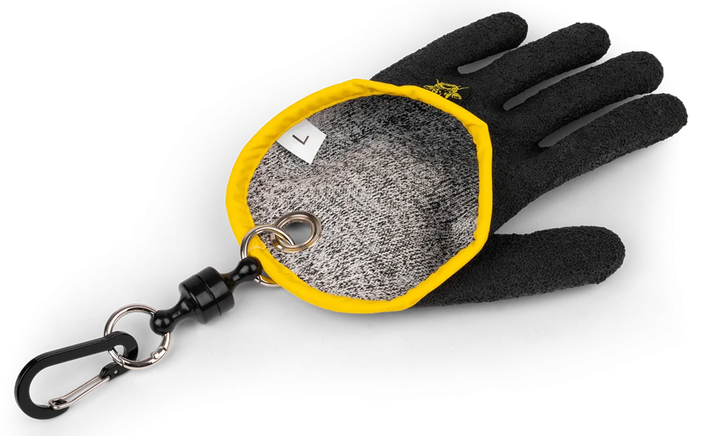Black cat rukavice landing glove left levá - m