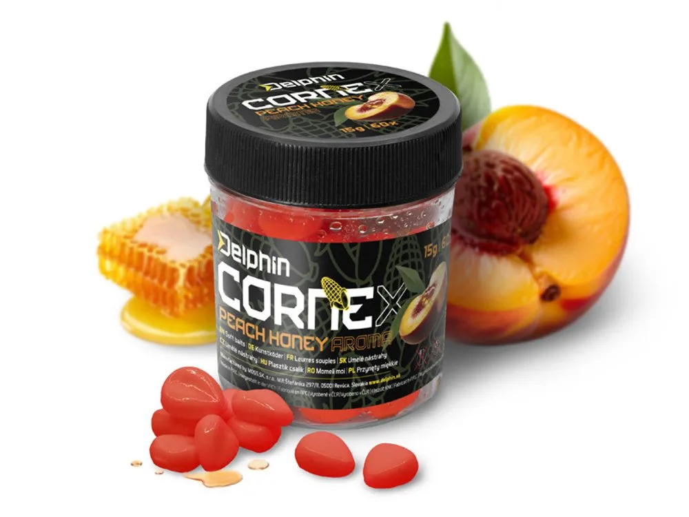 Delphin Umělá nástraha CorneX Pop Up 60ks - Medová Broskev