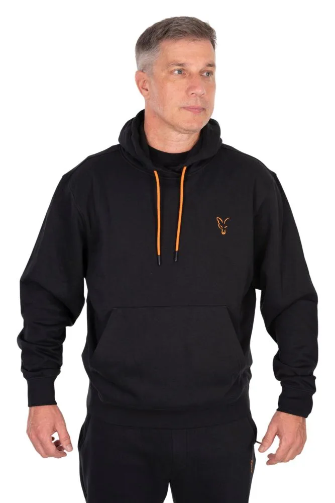 Fox mikina classic hoody black/orange - m