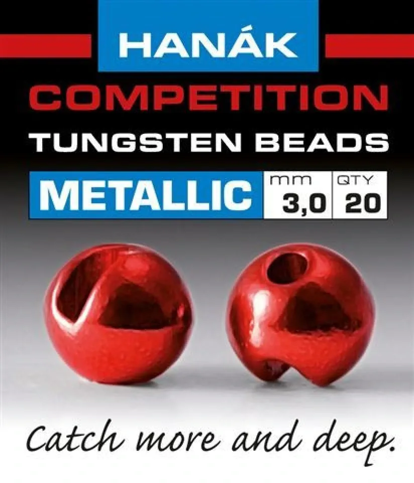 Hanák Competition Hanák Tungstenové Hlavičky Metallic Červené Průměr: 2,0mm