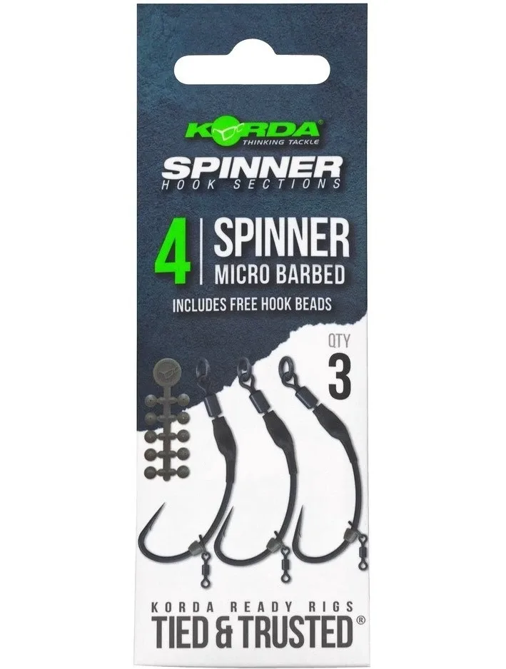 Korda Návazec Spinner Hack Sections Spinner Velikost háčku: #4
