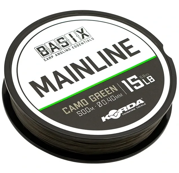 Korda Vlasec Basix Main Line 500m Nosnost: 15lb, Průměr: 0,40mm