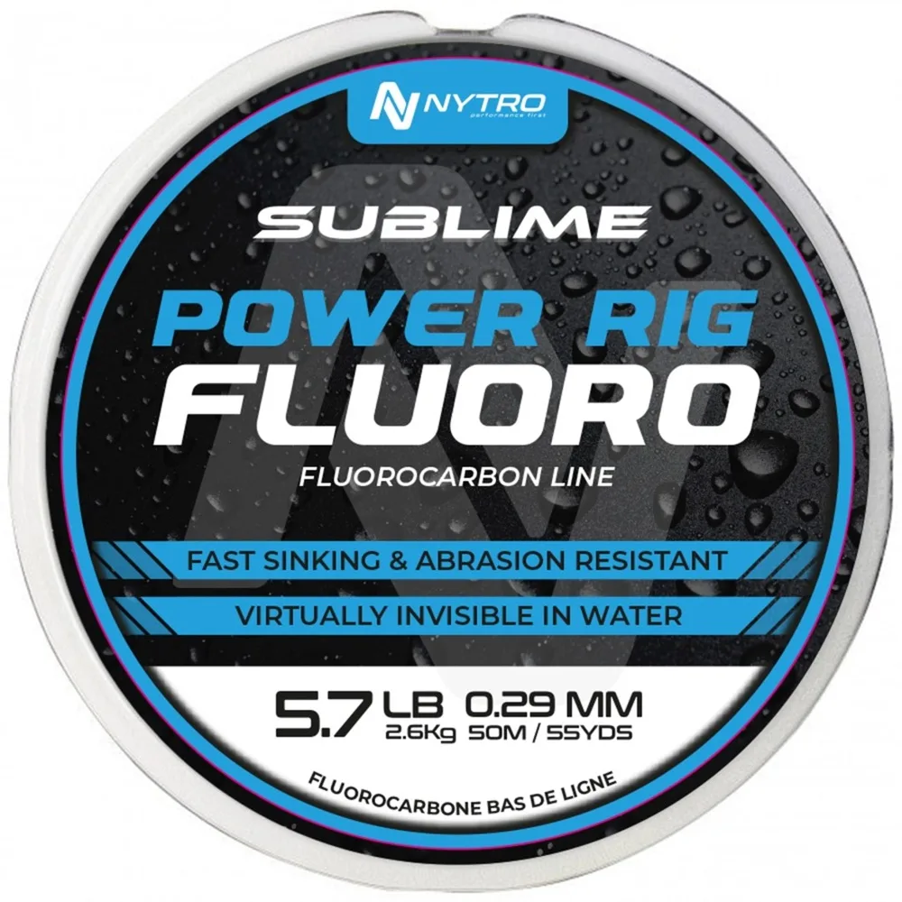 Nytro fluorocarbon sublime power rig fluoro 50 m - 0,29 mm