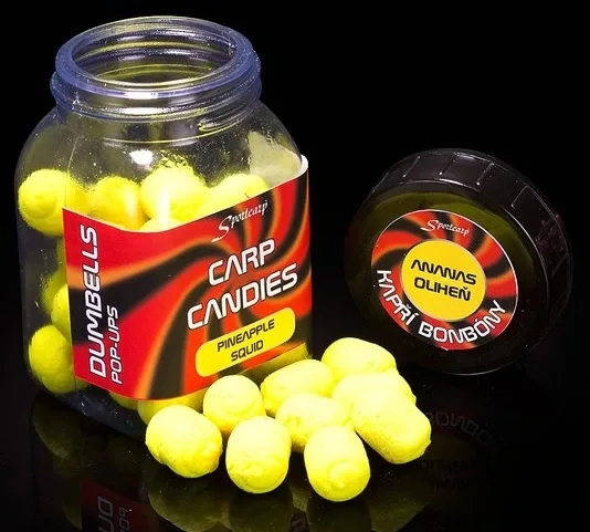 Sportcarp Plovoucí Nástrahy Candies 100ml 15mm Průměr: 15mm, Příchuť: Pineapple Squid