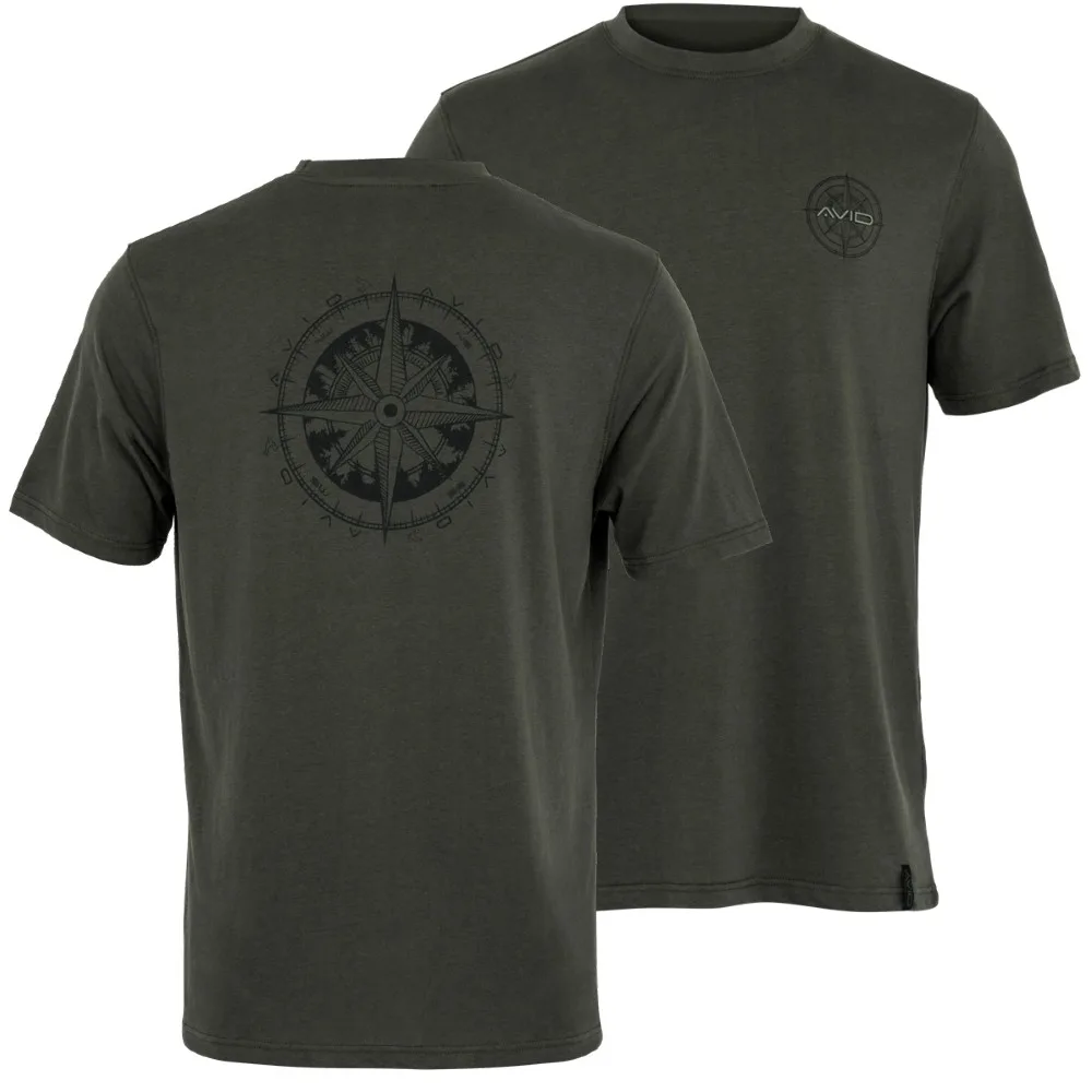 Avid carp tričko bearing t-shirt green - xxxl