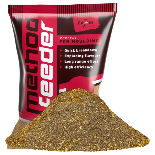 Carp zoom krmítková směs method feeder groundbait 1 kg - studená voda (černá švestka) – CARPZOOM